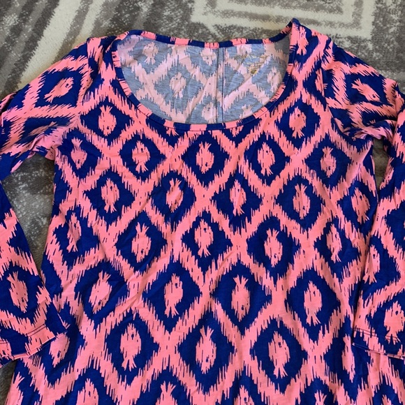 Lilly Pulitzer Beacon Dress Little Fish Engineered Print S rock bottom price - Picture 3 of 7